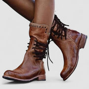 Rachel | Vintage Western-Schnürstiefeletten