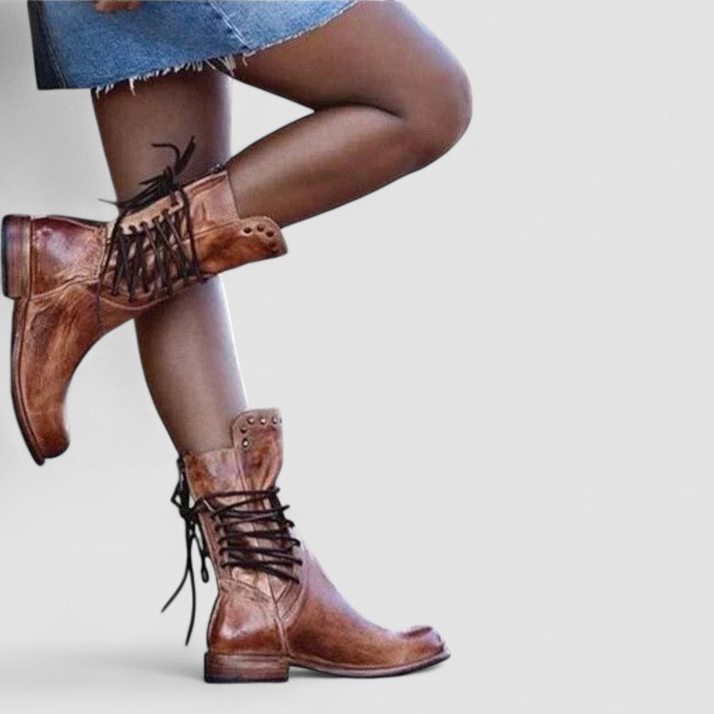 Rachel | Vintage Western-Schnürstiefeletten
