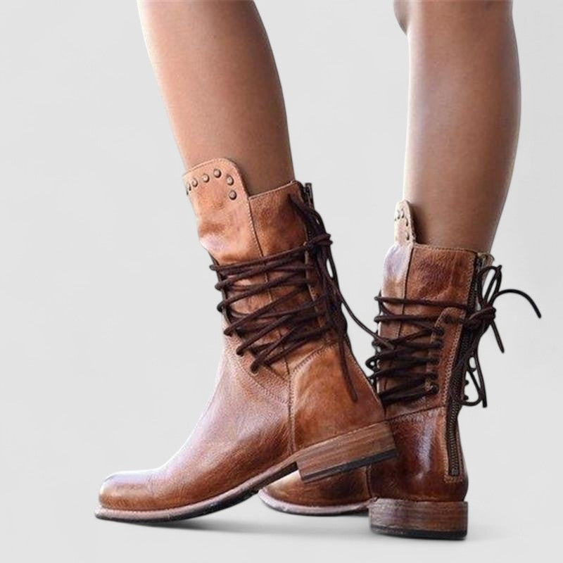 Rachel | Vintage Western-Schnürstiefeletten