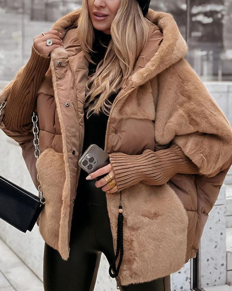 Evie | Warmer Mantel mit Kapuze