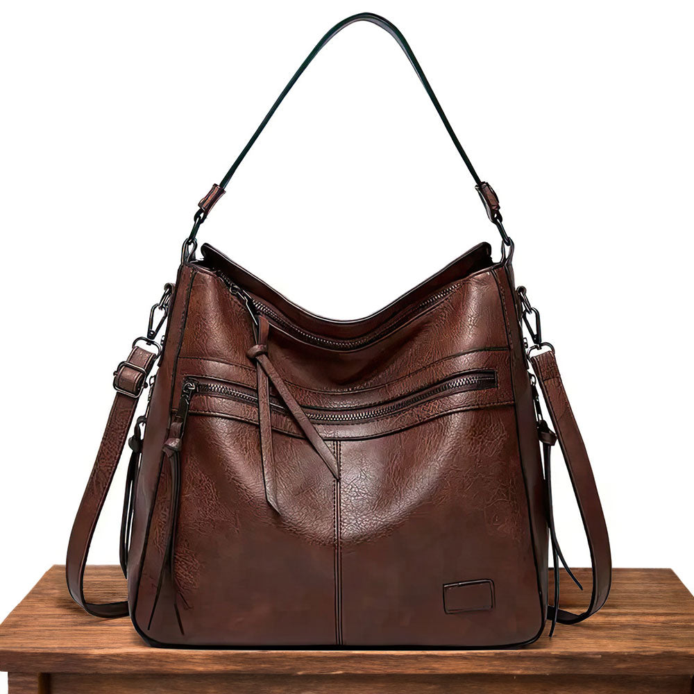 Martha - Geräumige Hobo-Tasche im Vintage-Stil