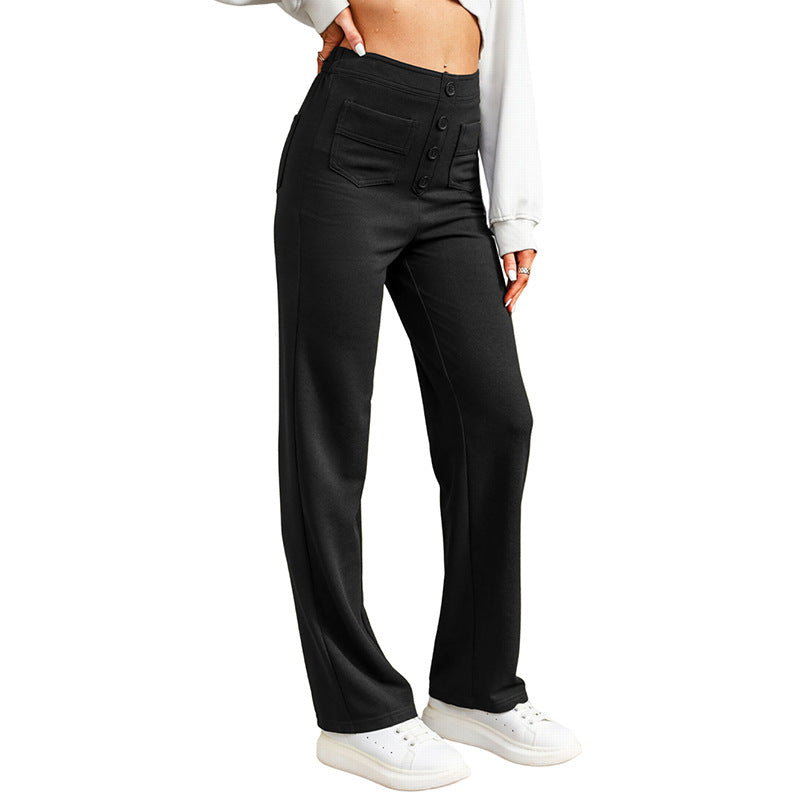 Nina Stretchhose mit hoher Taille – Elegante Damenhose für jeden Anlass