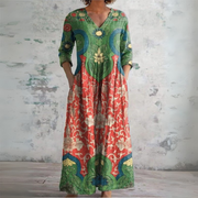 Judith | Vintage Floral Maxikleid