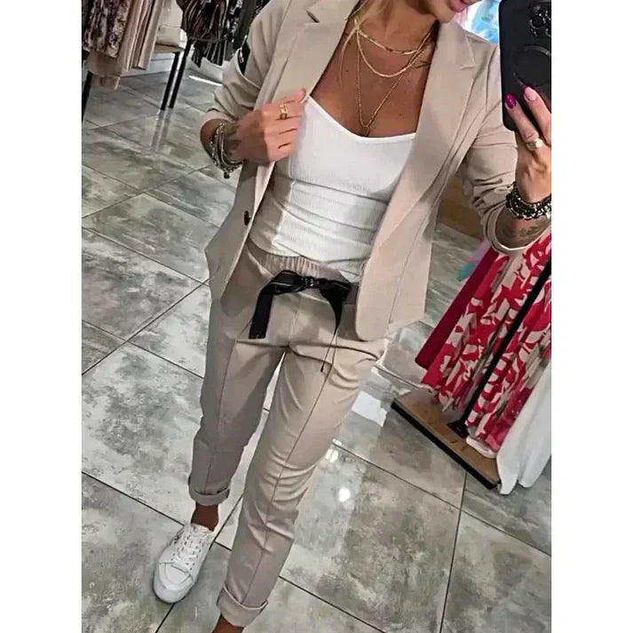 Ariane | Elegantes Blazer- und Hosen-Set