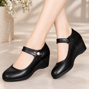 Katrin und Lina | Orthopädische Lederschuhe mit Keilabsatz