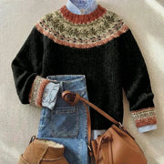 Sandra™ | Schicker Vintage-Strickpullover