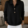 Ladina™ | Eleganter Damen-Strickpullover mit Kragen