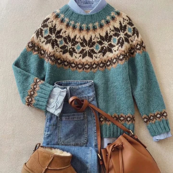 Corinne™ | Schicker Vintage-Strickpullover