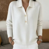 Ladina™ | Eleganter Damen-Strickpullover mit Kragen