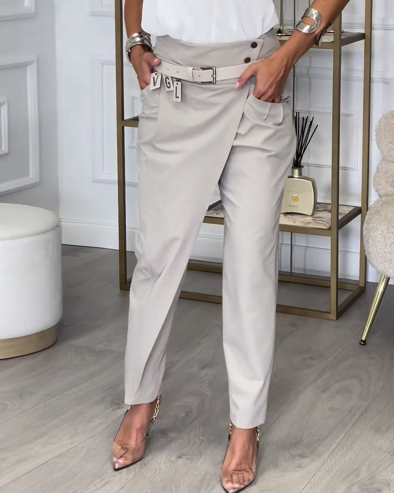 Cora™ | Patchwork-Hose mit Gürtel