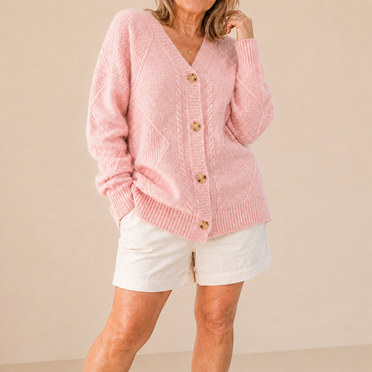 Karin™ | Weiche Strickjacke mit Knöpfen