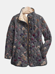 Jael | Steppjacke im Vintage-Blumenlook