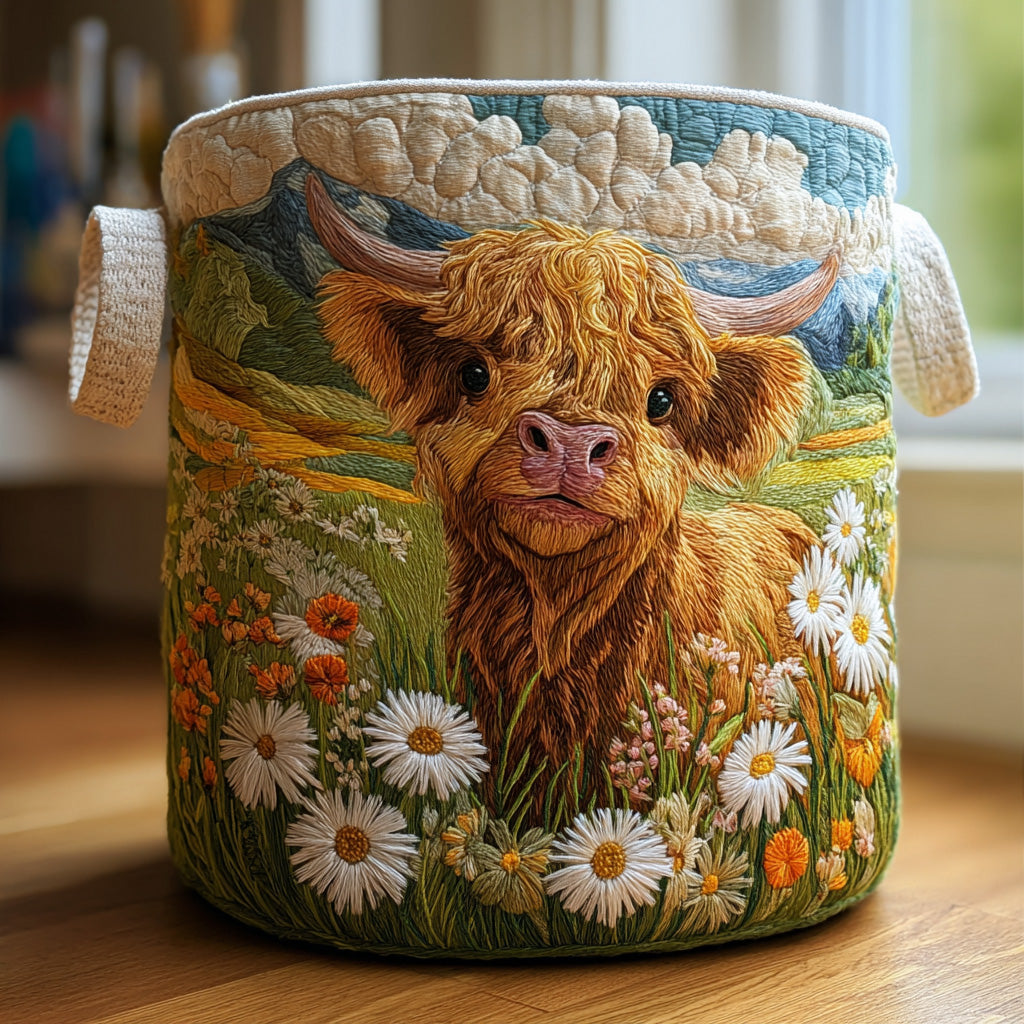 Highland Charm | Handgefertigter Wäschekorb