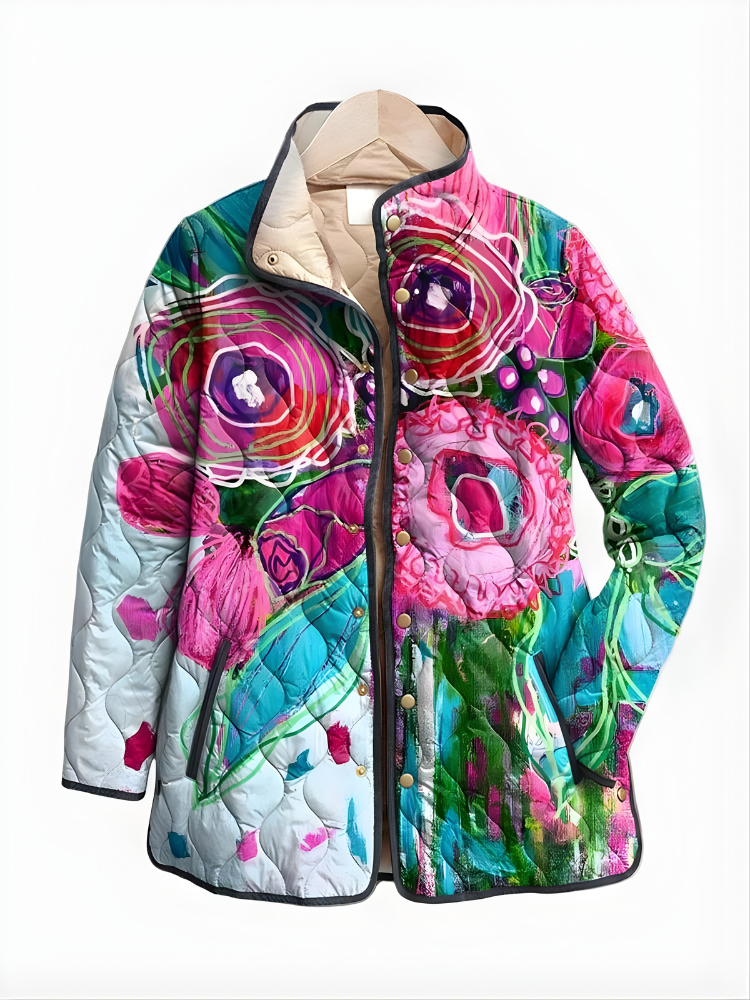 Selina | Elegante Jacke mit Blumenmuster