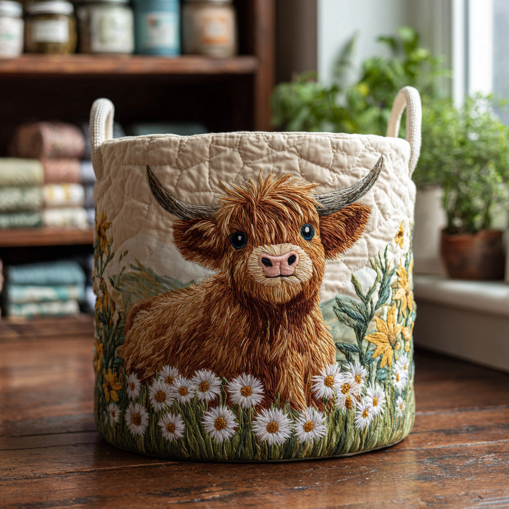 Highland Charm | Handgefertigter Wäschekorb