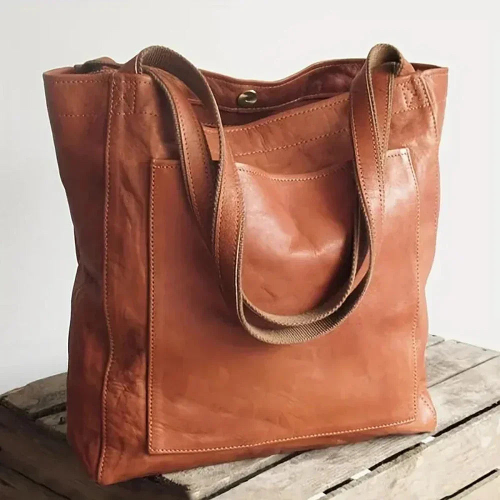 Juana - Minimalistischer Shopper aus Leder