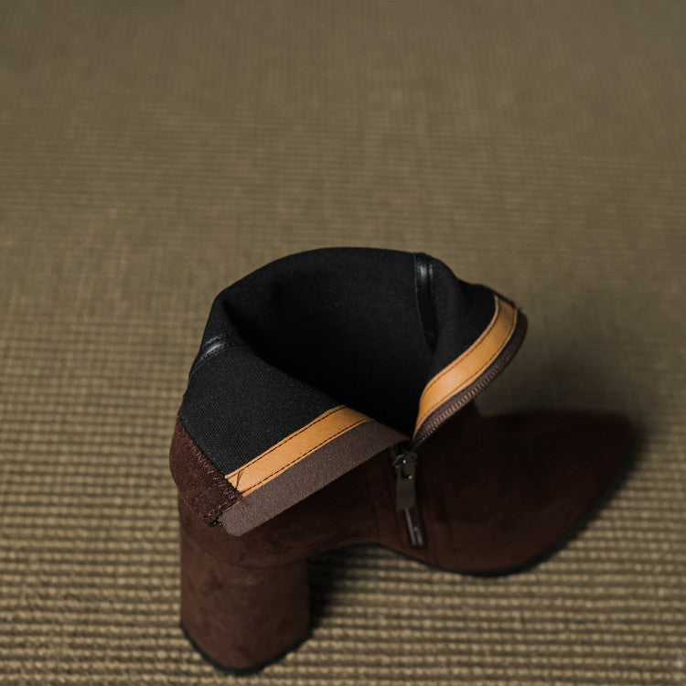 Alora | Stiefeletten aus echtem Veloursleder