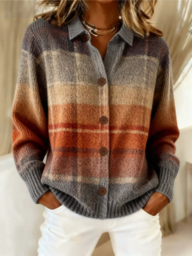 Camille™ | Karierter Cardigan