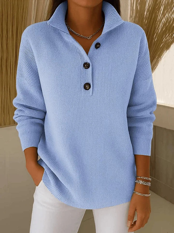 Florence™ | Polo-Pullover mit V-Ausschnitt