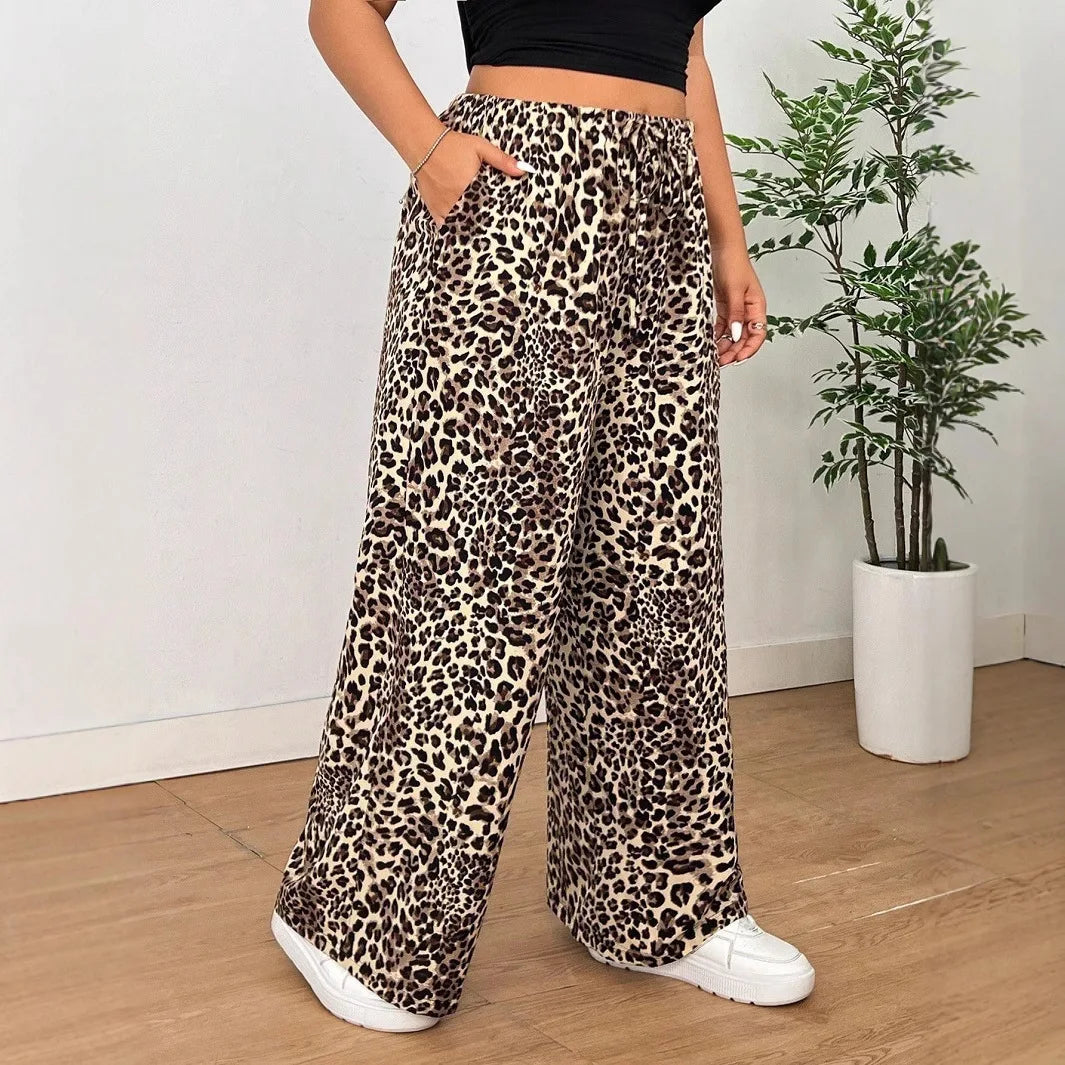 Daria™ | Leopard Weitbein-Hose