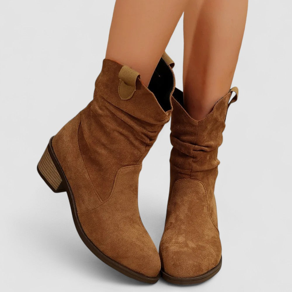 Cleo | Western-Stiefeletten mit lockerem Schaft