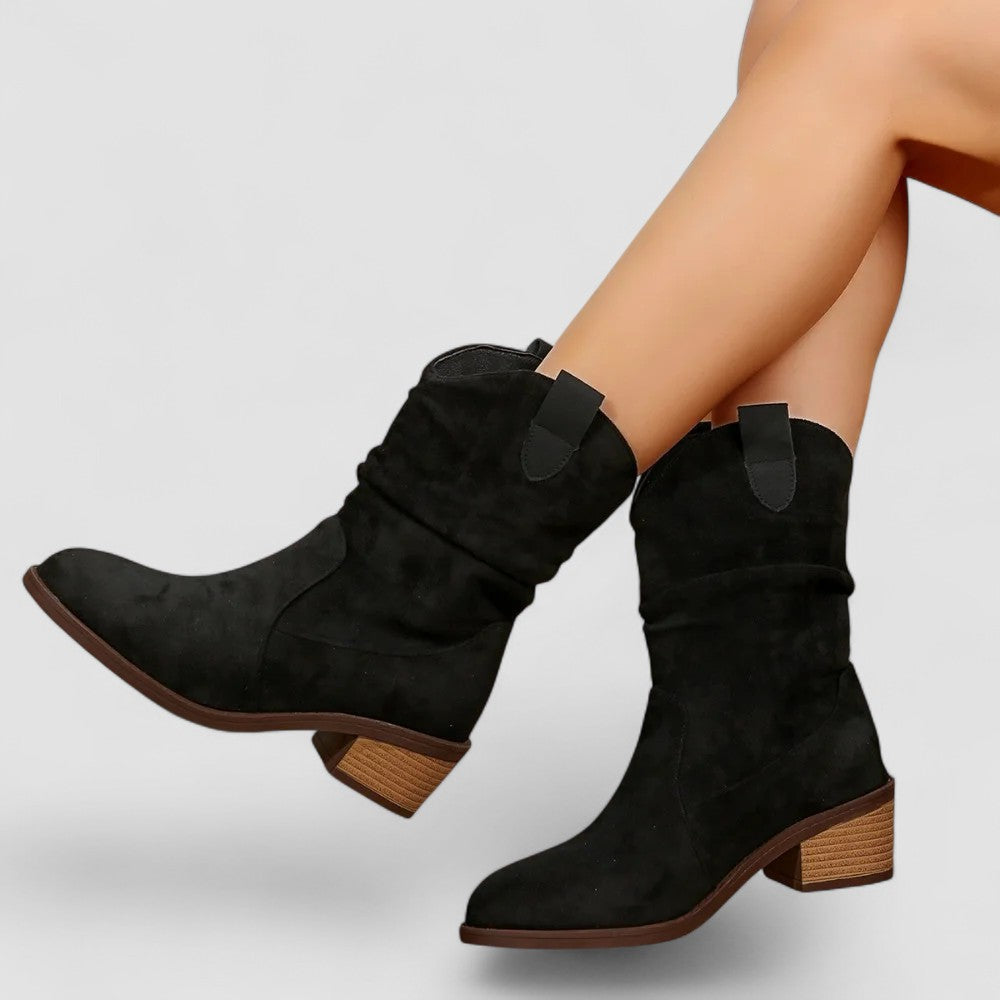 Cleo | Western-Stiefeletten mit lockerem Schaft