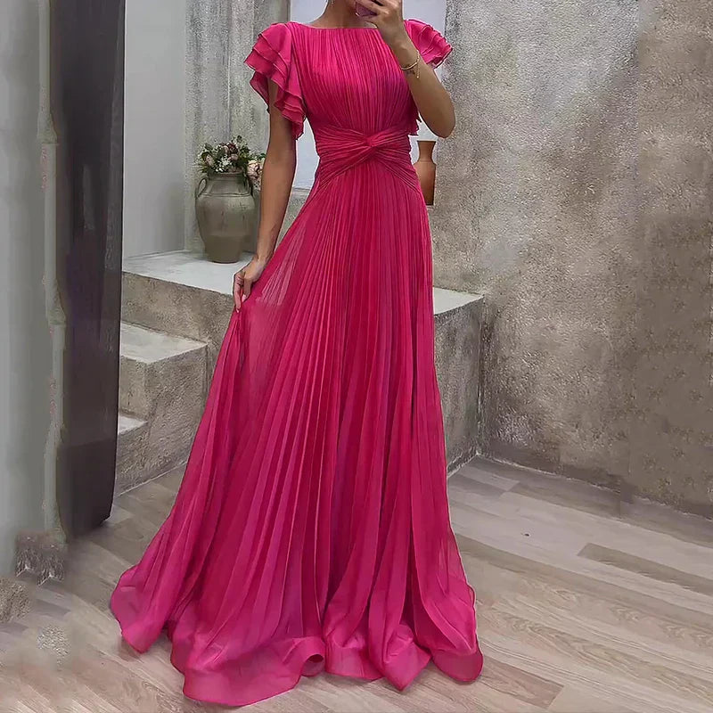 Rory | Plissiertes Abendkleid