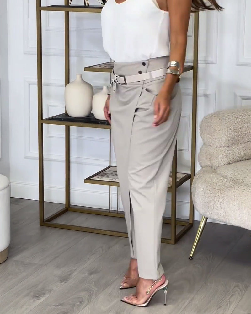 Cora™ | Patchwork-Hose mit Gürtel