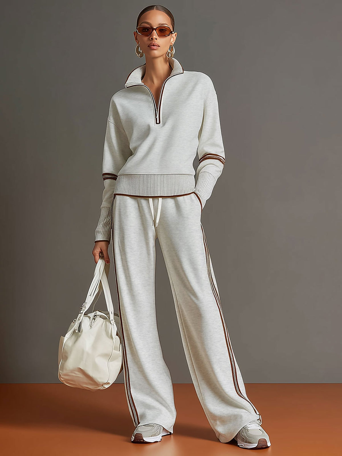 Marietta - Bluse und Hose mit weitem Bein