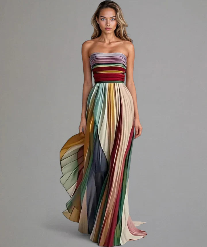 Ladina - Müheloses trägerloses A-Linien-Kleid