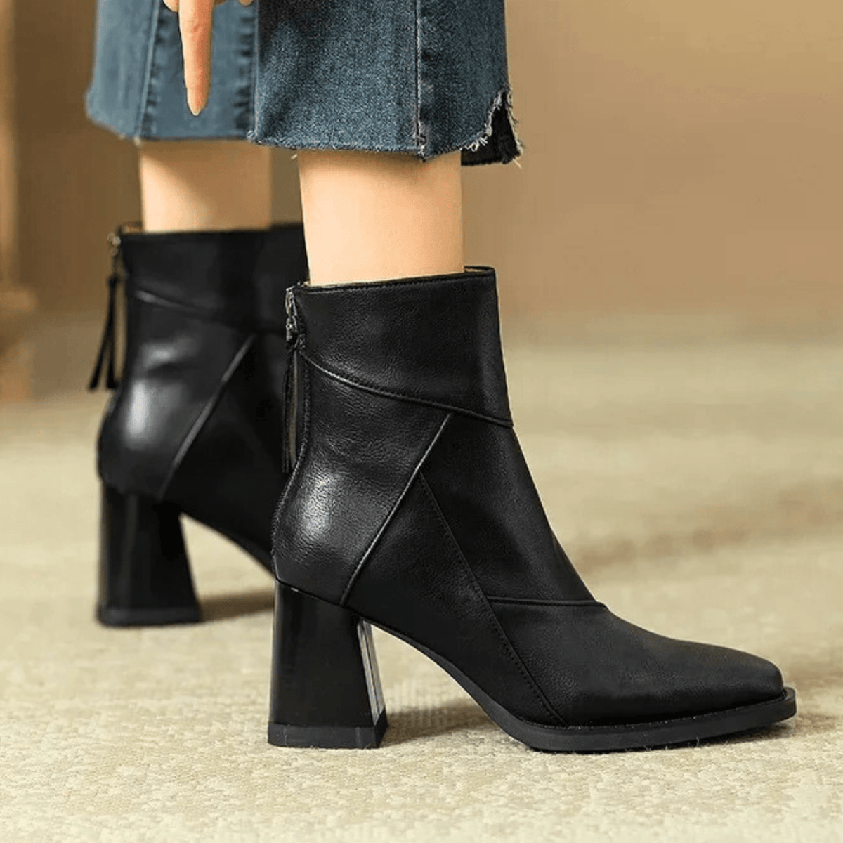 Elara - Bequeme Lederstiefel
