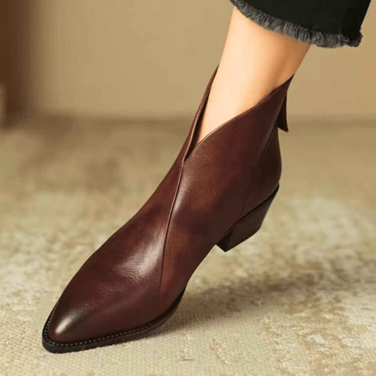 Elowen - Bequeme Lederstiefel