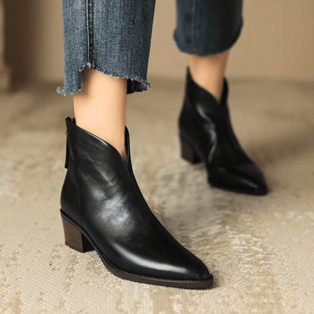 Elowen - Bequeme Lederstiefel