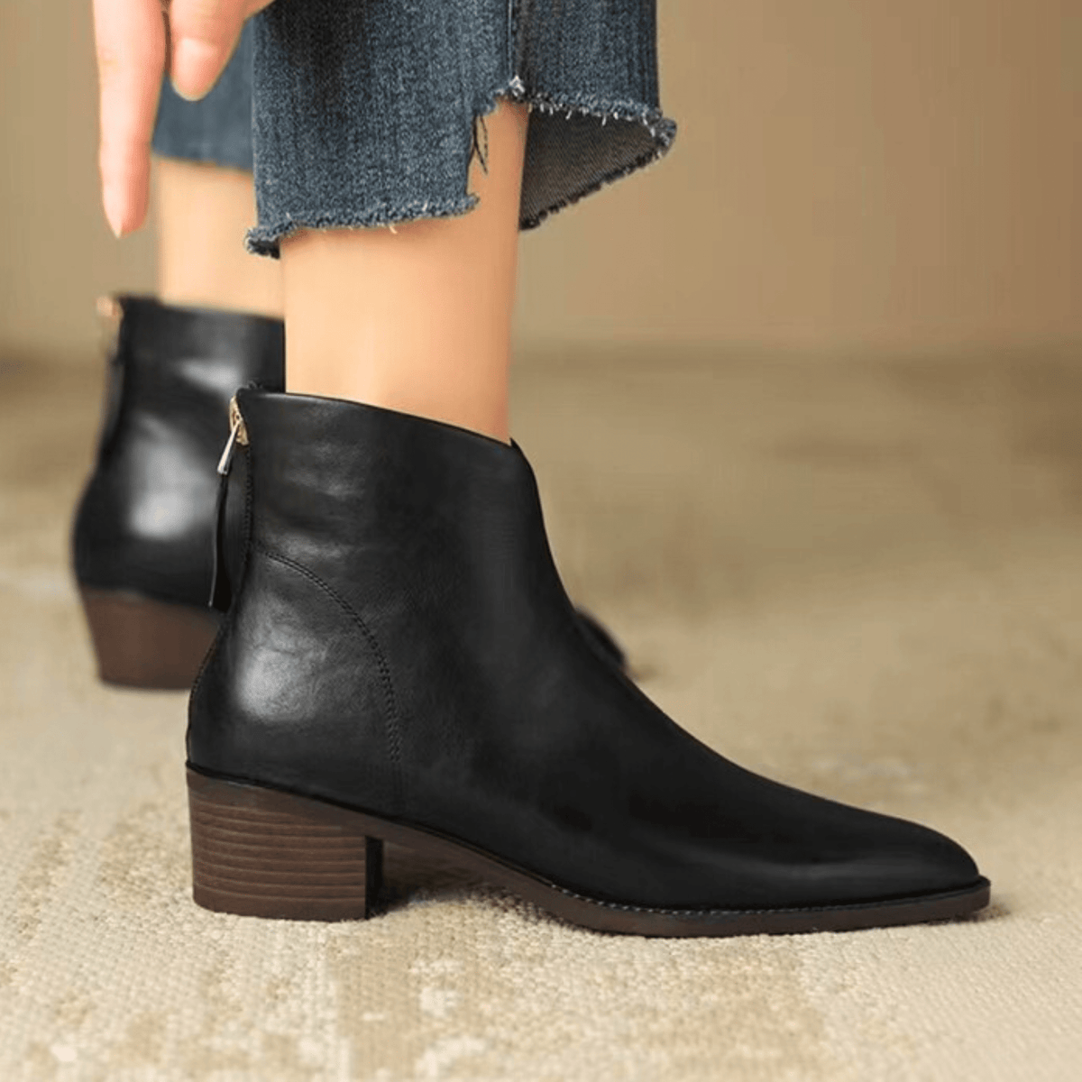Elowen - Bequeme Lederstiefel